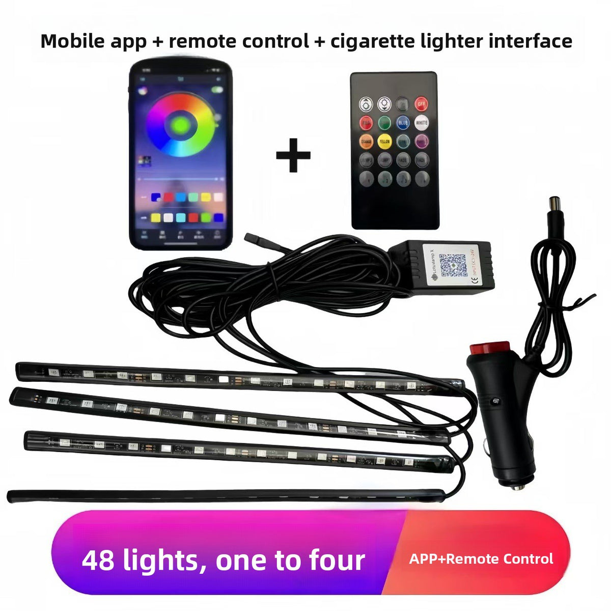 Car LED Footwell Ambient Lights