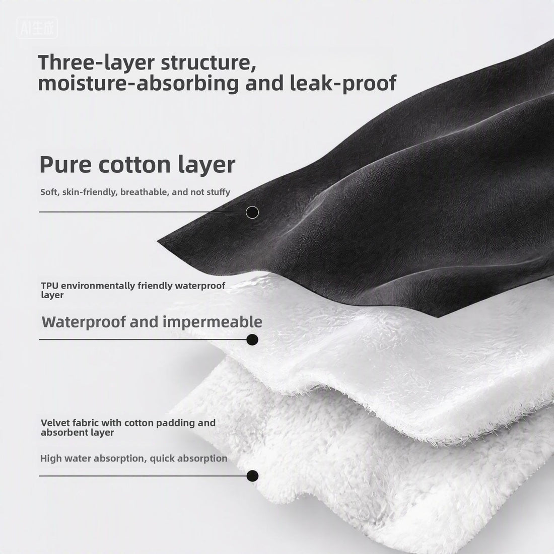 Reusable Washable Men's Leak-Proof Incontinence Underwear