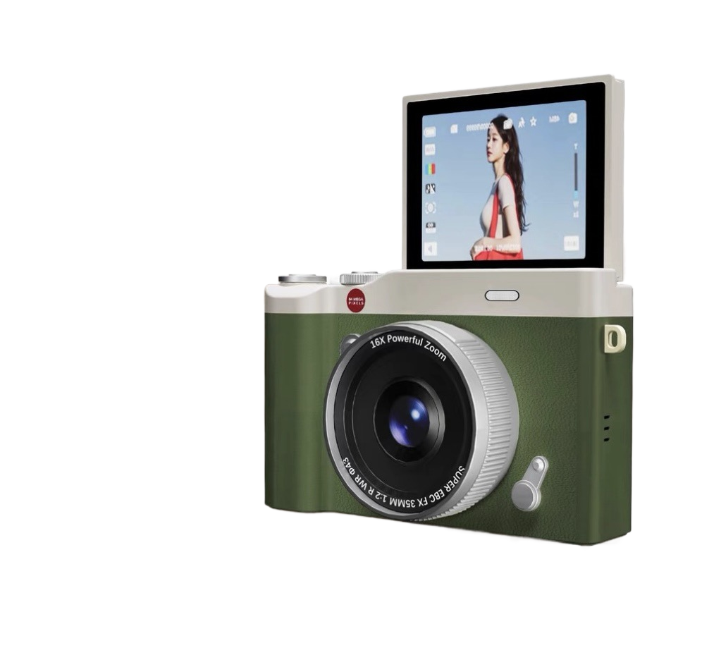 Personalized New Student Camera Retro Ccd High-Definition Flip-Screen Entry-Level Slr Camera 4K High-Pixel Dual Camera