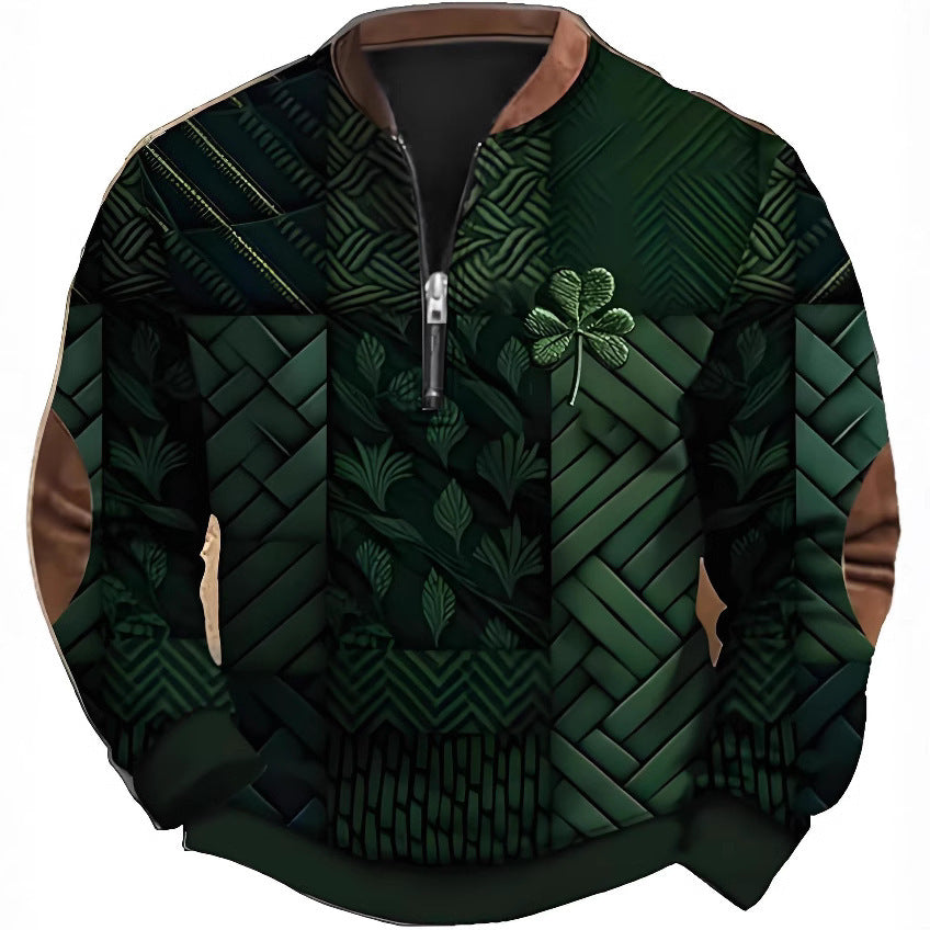 Fashion half-zip men's sport shirt