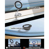 Magnetic car phone mount on dashboard, front view