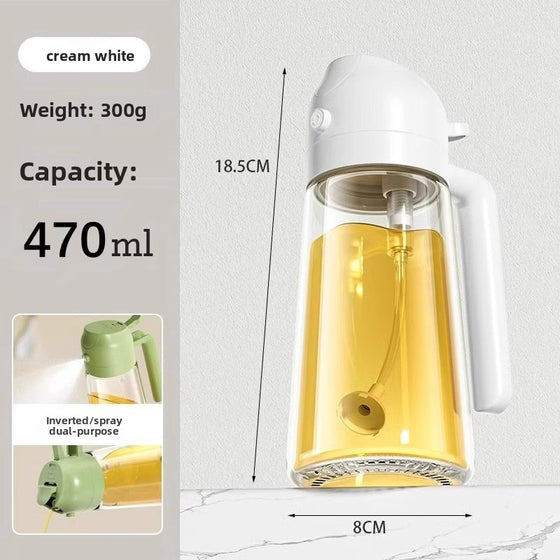 Spray and pour dual-purpose spray tank leak-proof oil tank glass spray oil bottle