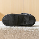 Men's winter warm fleece anti-slip soft-soled cotton slippers