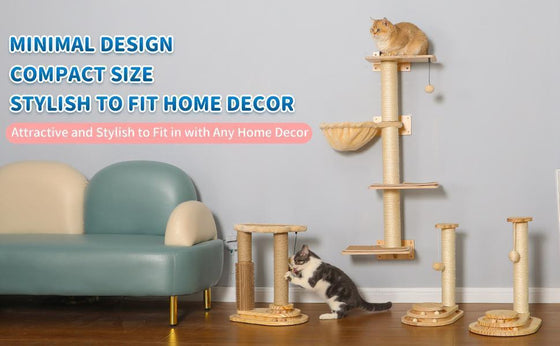 Cat furniture shown in a living room setting