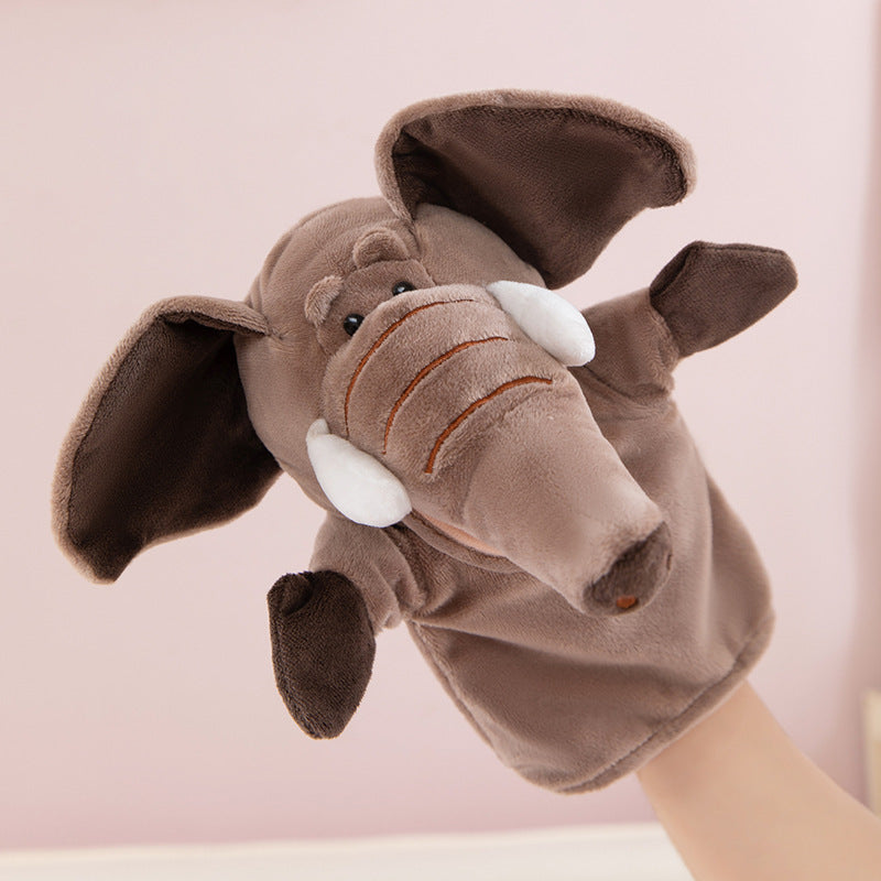 Open-mouthed animal puppets