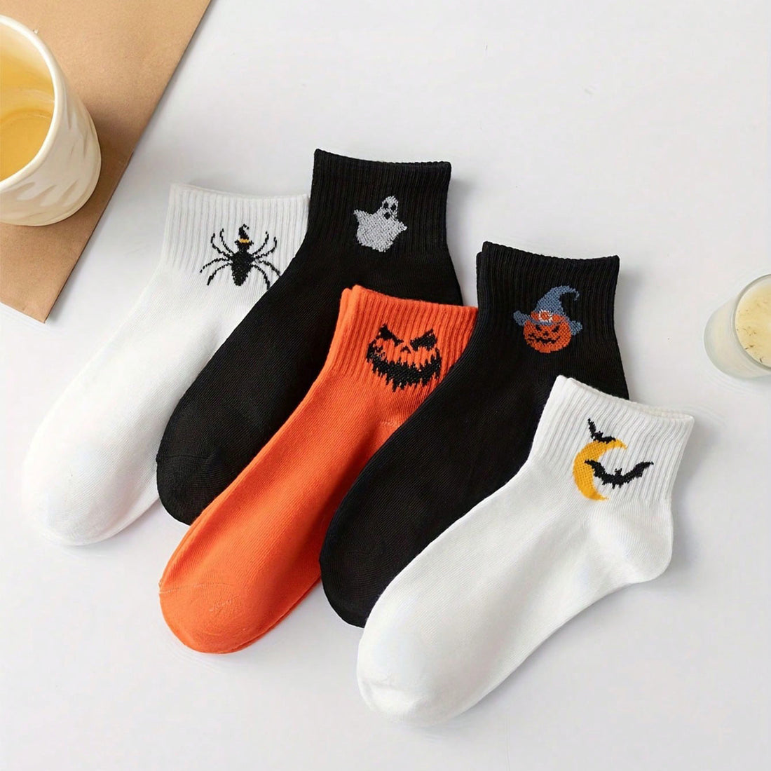 Men and Women Casual Halloween Creative Mid-Calf Cotton Stockings