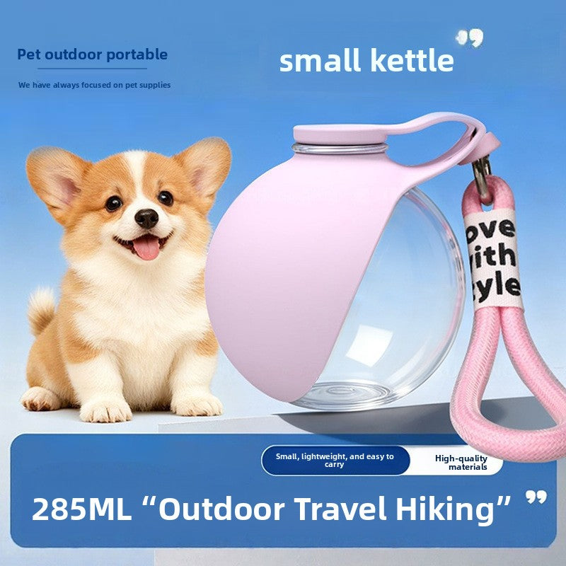 Foldable Portable Pet Water Bottle 285ml Large Capacity Outdoor Dog Cat Drinking Cup