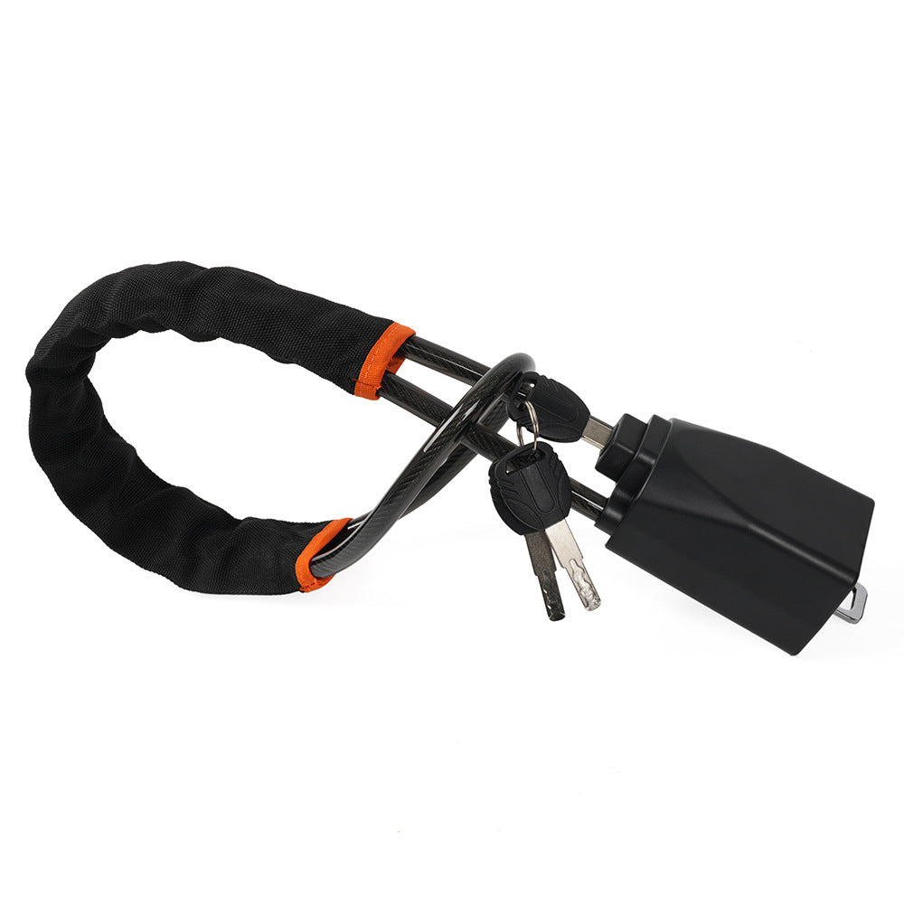 Retractable Car Steering Wheel Anti-Theft Cable Lock with Buckle