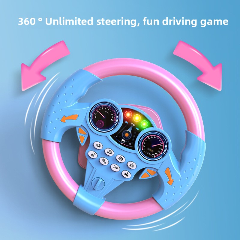 Simulation of co-pilot car steering wheel