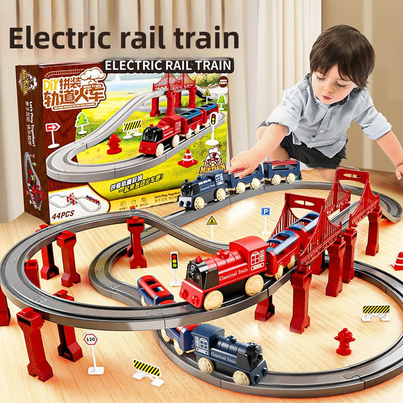 Electric Train Set with Track