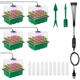 Thickened Plastic Seedling Pots with LED Grow Lights