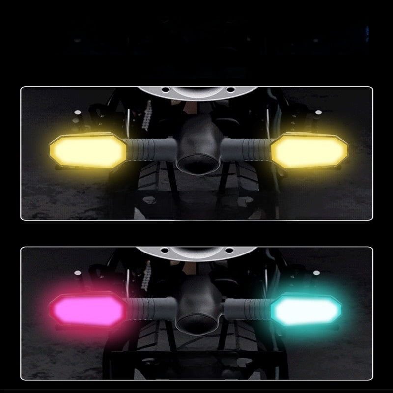 Motor electric vehicle projection turn signal warning ground lamp