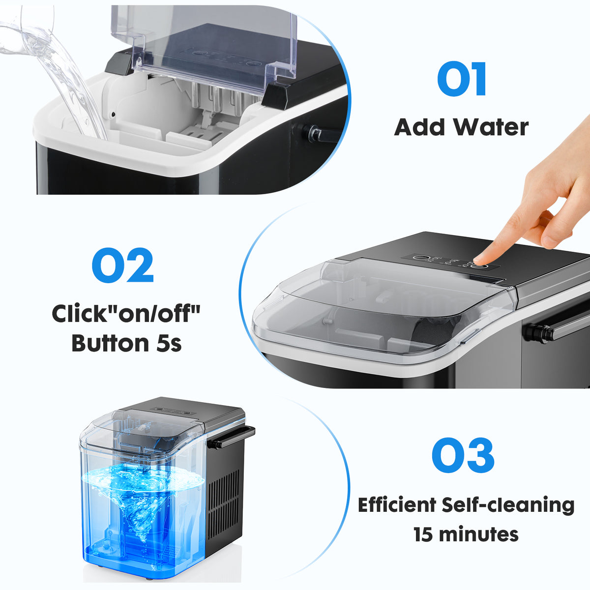 Home Office Countertop Ice Maker Machine