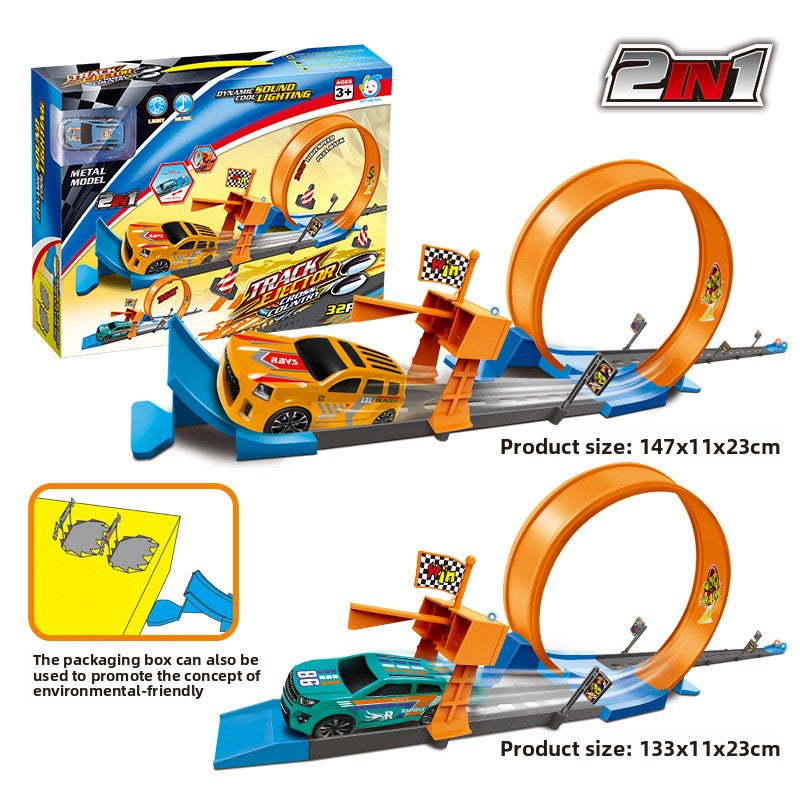 Children's toy track alloy vehicle