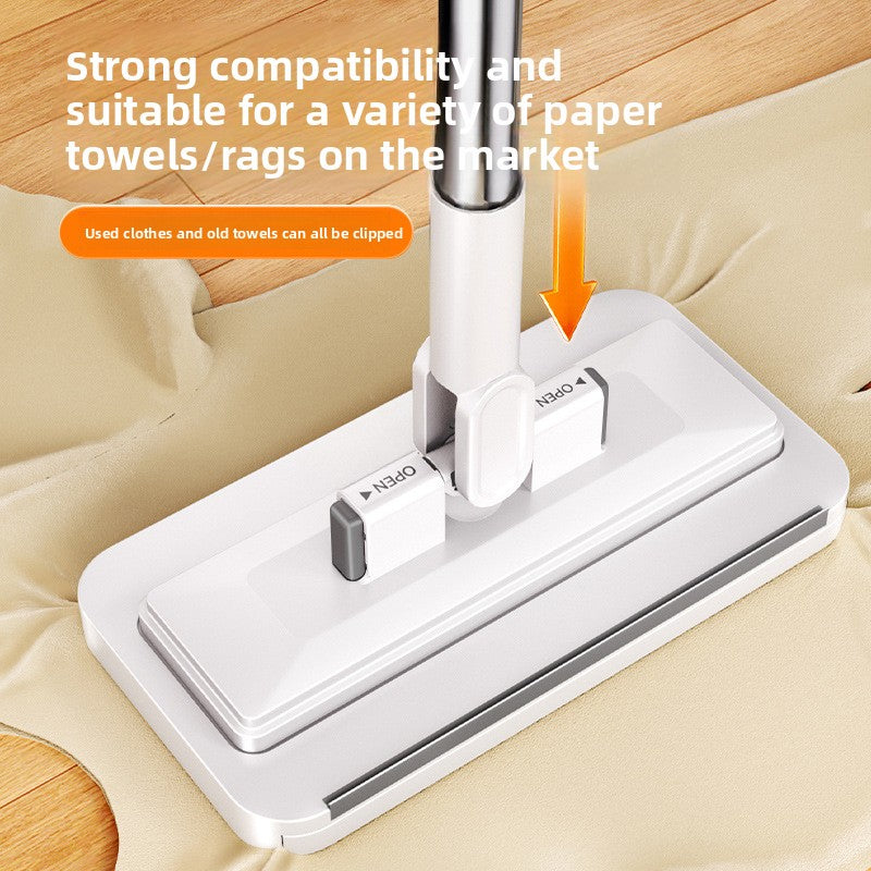 Automatic flat plate lazy mop