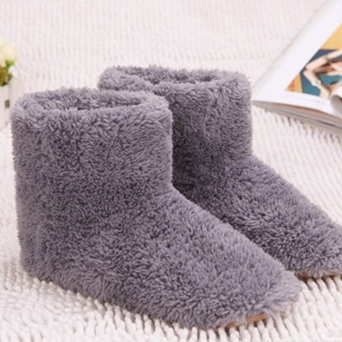 USB Electric Heated Velvet Slippers Unisex