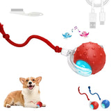 Tiny Fetch Ball Dog Electric Ball Tinyfetch Interactive Automatic Rolling Dog Cat Balls Emulate Birdsong Chewy Silicone Material