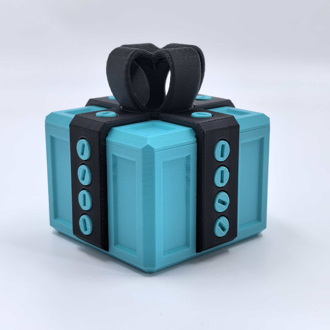 3D Printed Annoying Gift Box in Many Color Styles, turquoise green