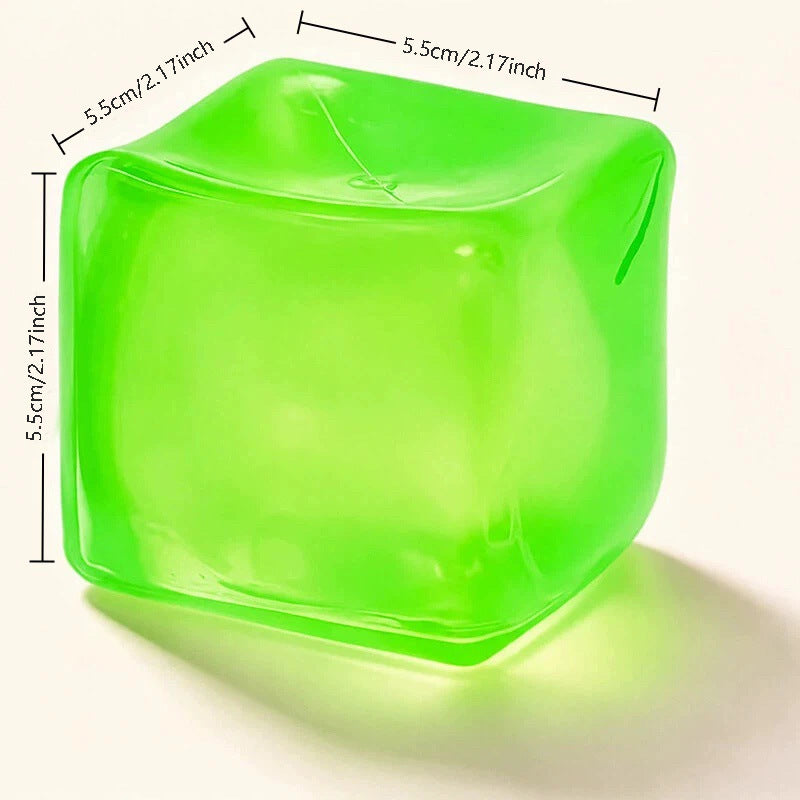 Ice cube pinch music decompression toy