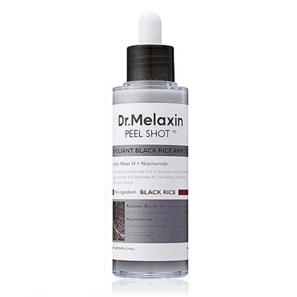 White and Black Rice Serum Moisturizing Exfoliating Essence Peel Shot Gentle Exfoliation Barrier Repair Serum Natural Skin Care