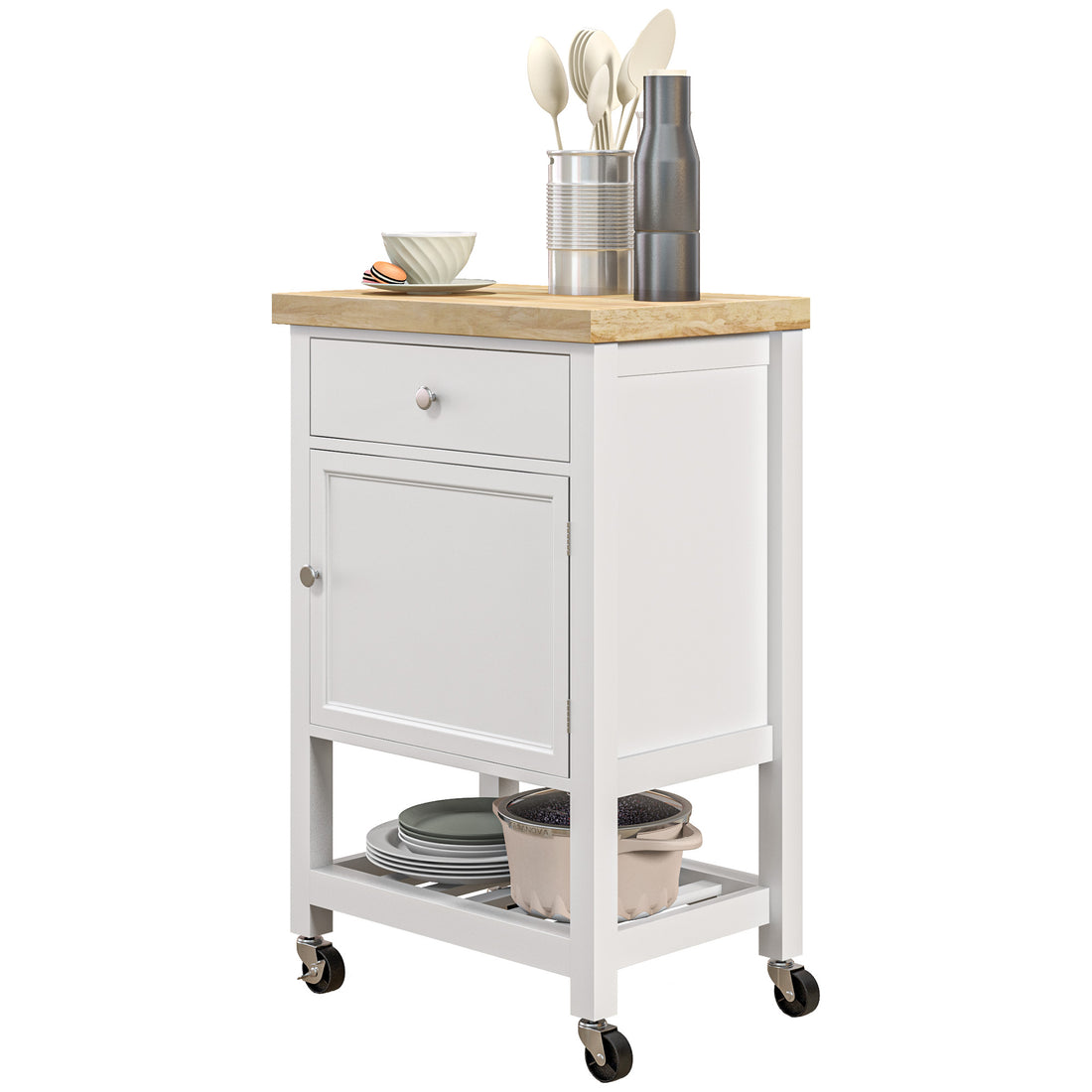 Kitchen cart dimensions and size reference