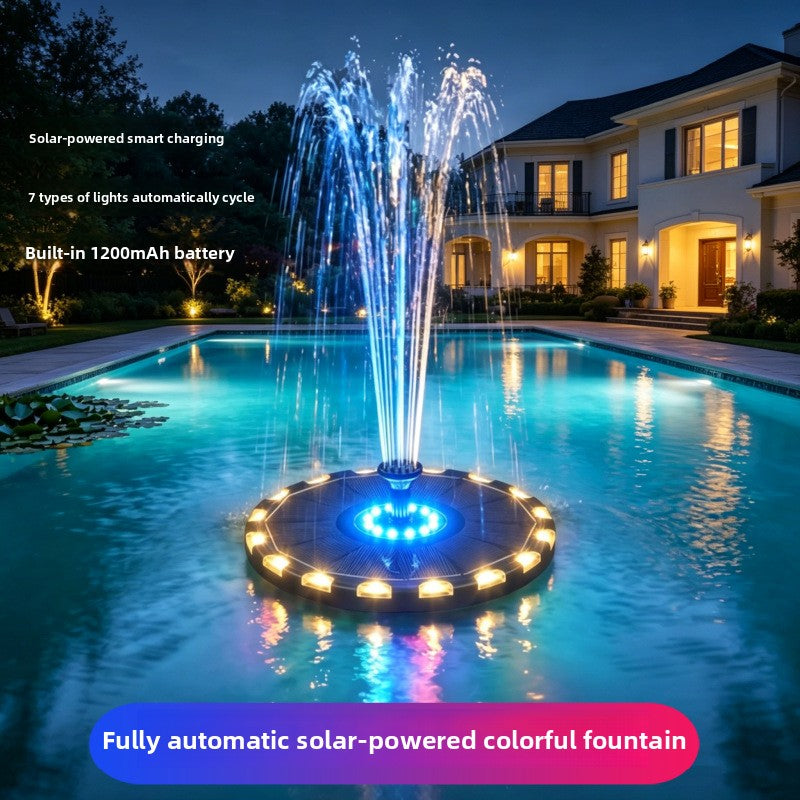 Solar Powered Floating Fountain
