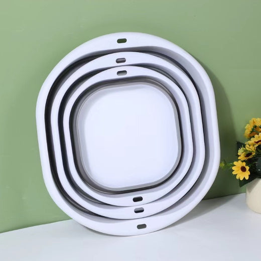Foldable Portable Plastic Washbasin for Travel Outdoor Baby Bathing product image 3
