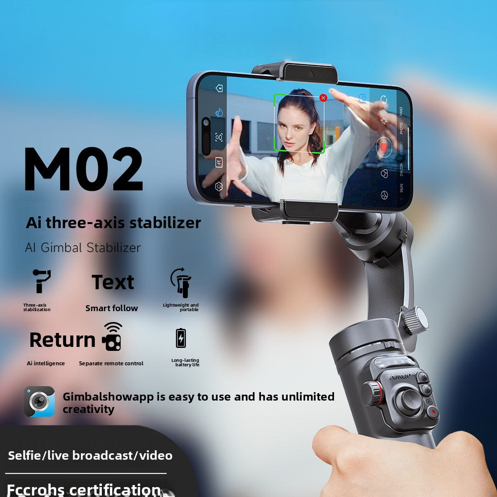 M02 Smart AI Three-Axis Gimbal Stabilizer for Mobile Phones