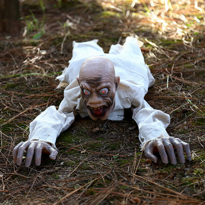Voice Control Zombie Crawling Ghost with Glowing Eyes