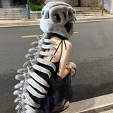 Dinosaur skeleton headgear