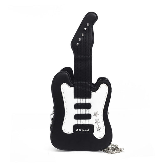 Cartoon guitar shoulder bag