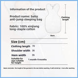 Infant sleep bag to prevent startled movements
