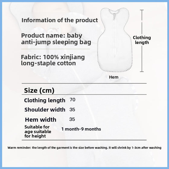 Infant sleep bag to prevent startled movements Babies product image 3