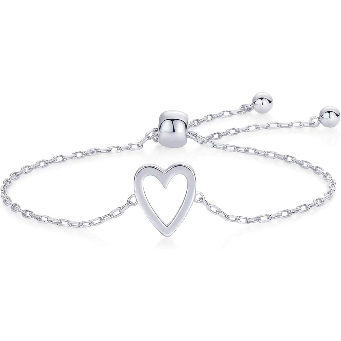 Peach Heart Minimalist Couple Bracelet
