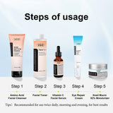 5-Step Skincare Routine Set, eye cream jar