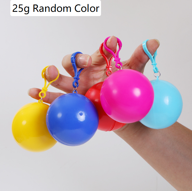 Portable disposable raincoat ball