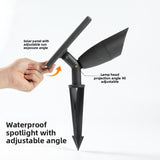 Solar Powered Outdoor Garden Spotlight with Ground Stake