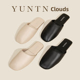 Minimalist Lambskin Indoor Slippers with Anti-Slip Sole