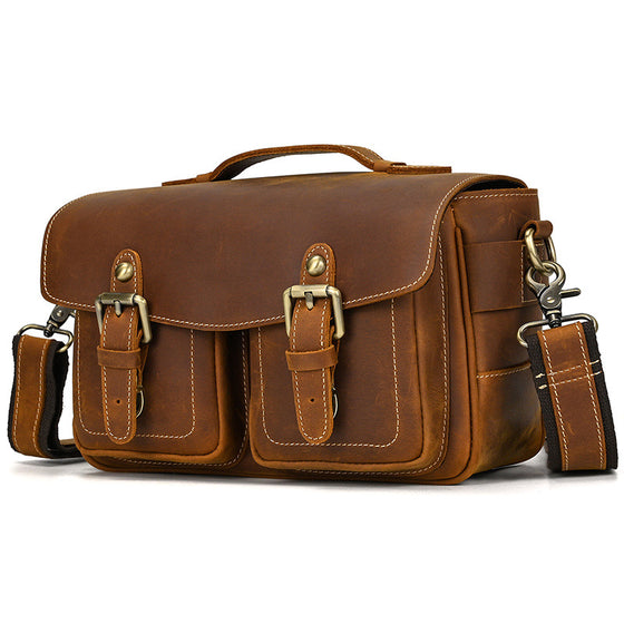 Genuine Leather Retro Camera Bag Action Cameras product image 1