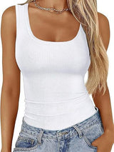 Womens Ribbed Sleeveless Tank Top