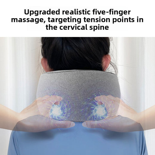 U-Shaped Inflatable Neck Massager Pillow