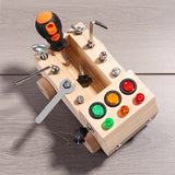 Wooden DIY Nut Car Assembly Educational Toy