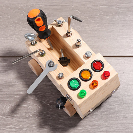 Wooden DIY Nut Car Assembly Educational Toy product image 2
