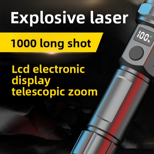 Rechargeable Zoom LED Flashlight with Digital Display Outdoor Lighting & Tools product image 1