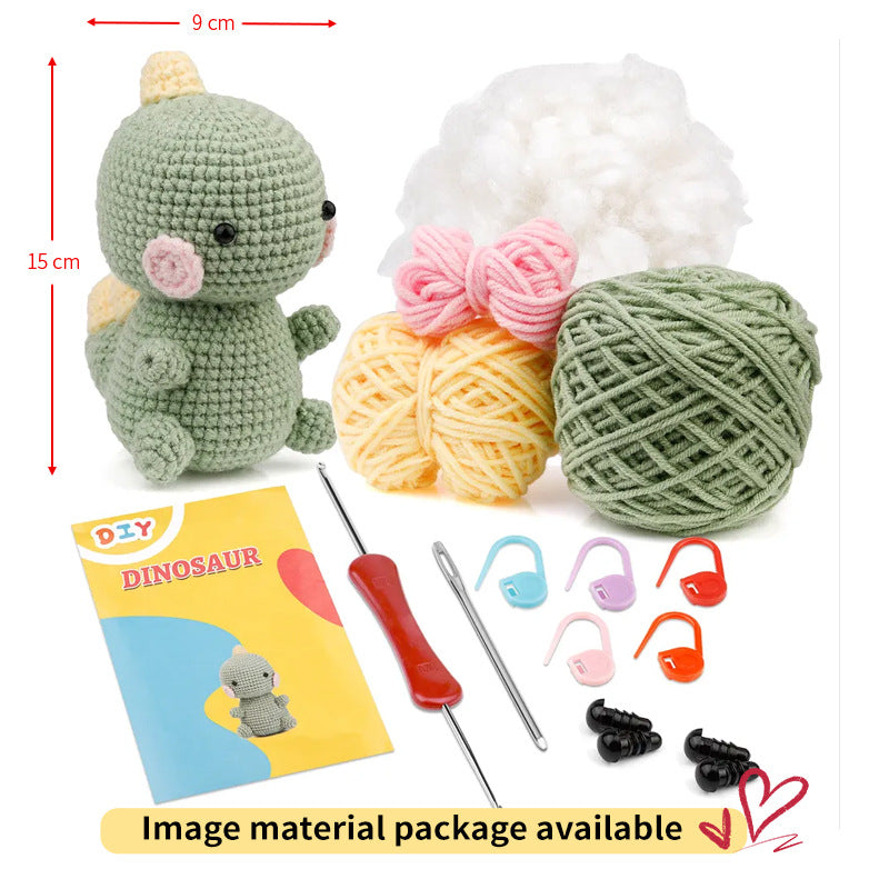Crochet Material Package Animal English Instruction Video Handmade Doll DIY