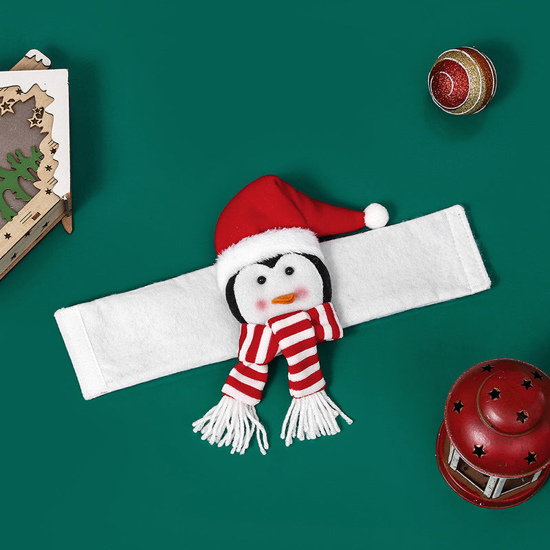 Christmas Curtain Buckle Set: Santa, Snowman, Reindeer, Penguin - Image 8