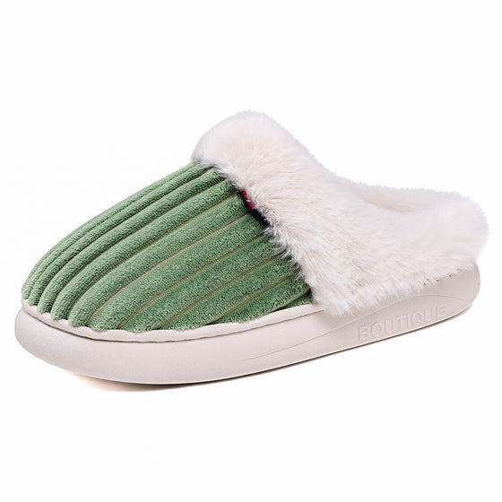 Womens Plush Indoor Slippers