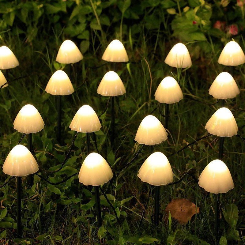 Solar LED Mushroom Light String