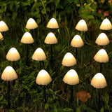 Solar LED Mushroom Light String