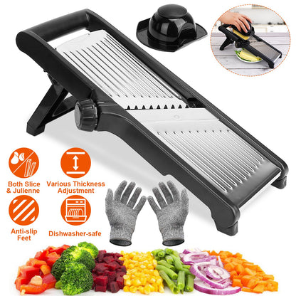 Mandoline slicer top view